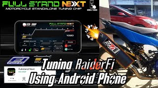 Tuning Raider150fi Using Mobile Phone | ECU Full Stand Next🇨🇷 screenshot 5