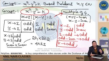 Conceptual Clarity on How to find Integral Solutions for x^2- y^2= K based problems