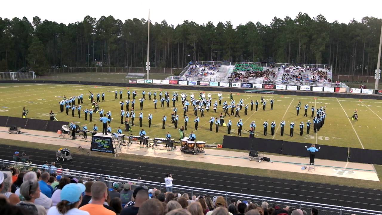 Union Pines HS Marching Band at Pinecrest HS Bandfest 9/24/2016 YouTube