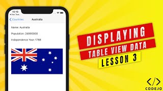 Cool Countries App - Lesson 3 - Displaying Data in UITableView