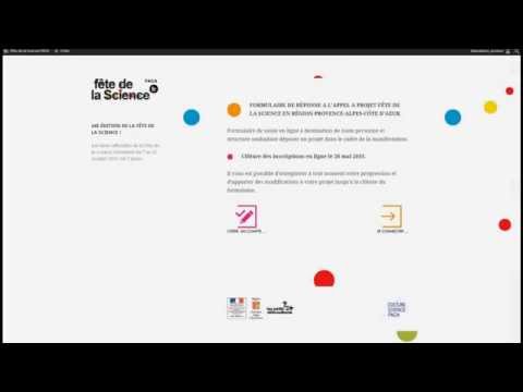 Tutoriel saisie projet FDS PACA 1 - Inscription et Connexion