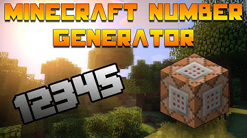 Minecraft Random Number Generator Tutorial