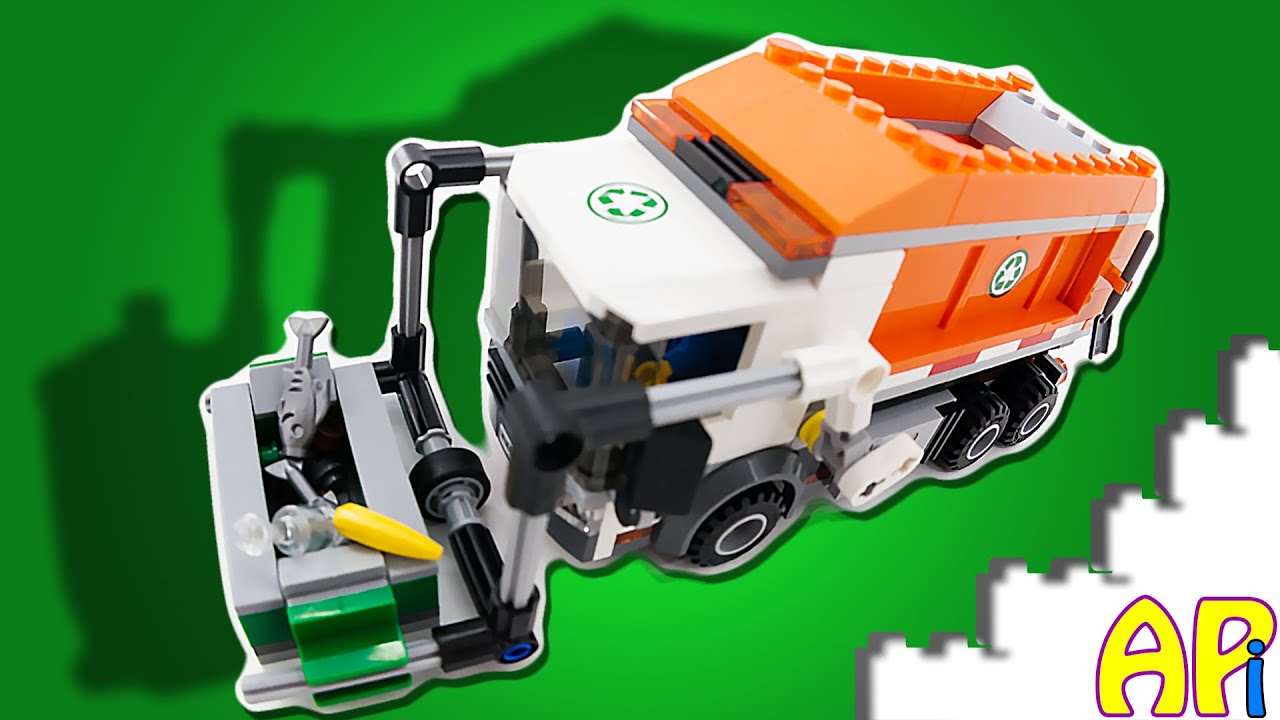 Lego City Garbage Truck 60118 Stop Motion Build review - YouTube