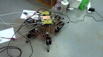 Hexapod test  with Beaglebone black
