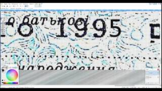 Меняем цифры в копии паспорта в paint.net