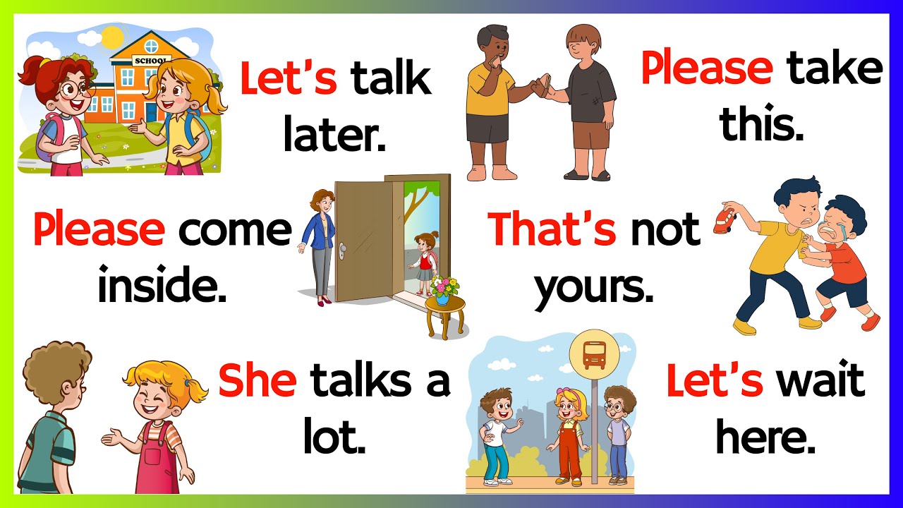 Speak English With Kids | Spoken English for kids | Daily Use
