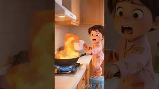 Kitchen Disaster: Why You Should NEVER Put Water on an Oil Fire! 😱🔥 #arknights