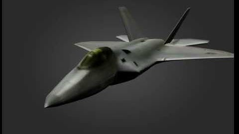 F-22 Raptor Model In Blender