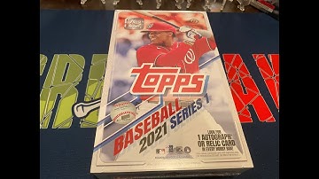 2021 Topps Series 1 Baseball Hobby Box Opening!! Pulled a #/199 Rookie Auto!!!