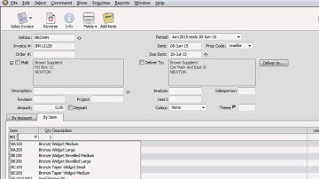 Moneyworks- How to Enter an Invoice