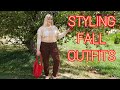 Styling Up Fall Outfits and Doing Fall Things! Thrifted Fall Outfits 2020
