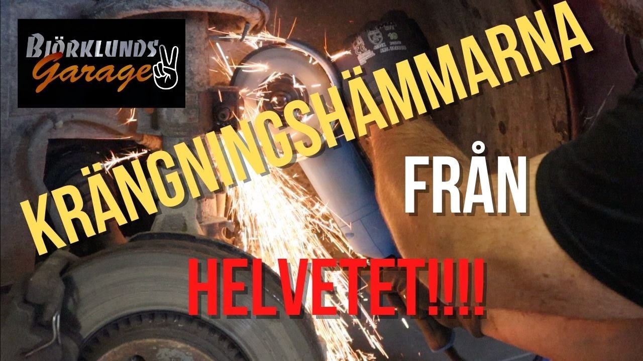 Byter krängningshämmarstag / stabilisatorstag / stabiliseringsstag fram på en Volvo S60.