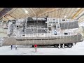 Can you guess how they built the worlds fastest  largest aluminum catamaran ship