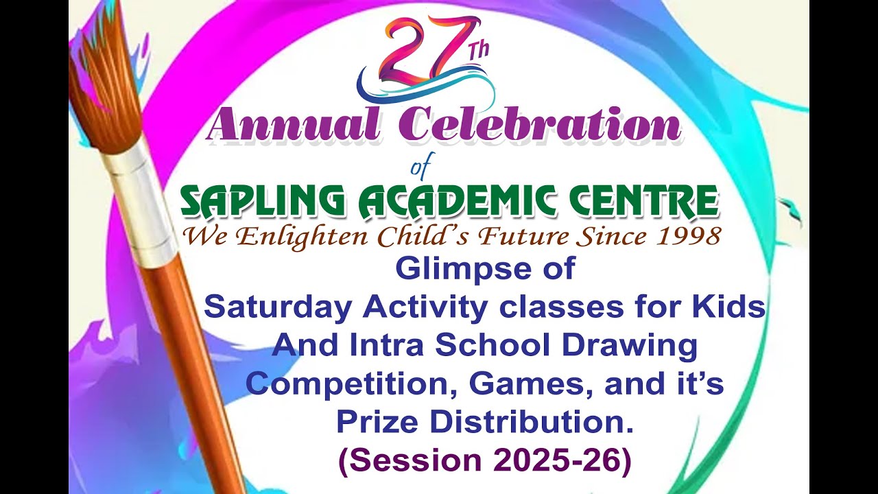 Glimpse of Saturday Activity classes for Kids And Intra School Drawing Competition.