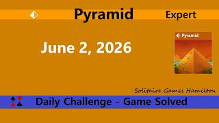 Microsoft Solitaire Collection | Pyramid Expert - June 2, 2026 | Daily Challenges