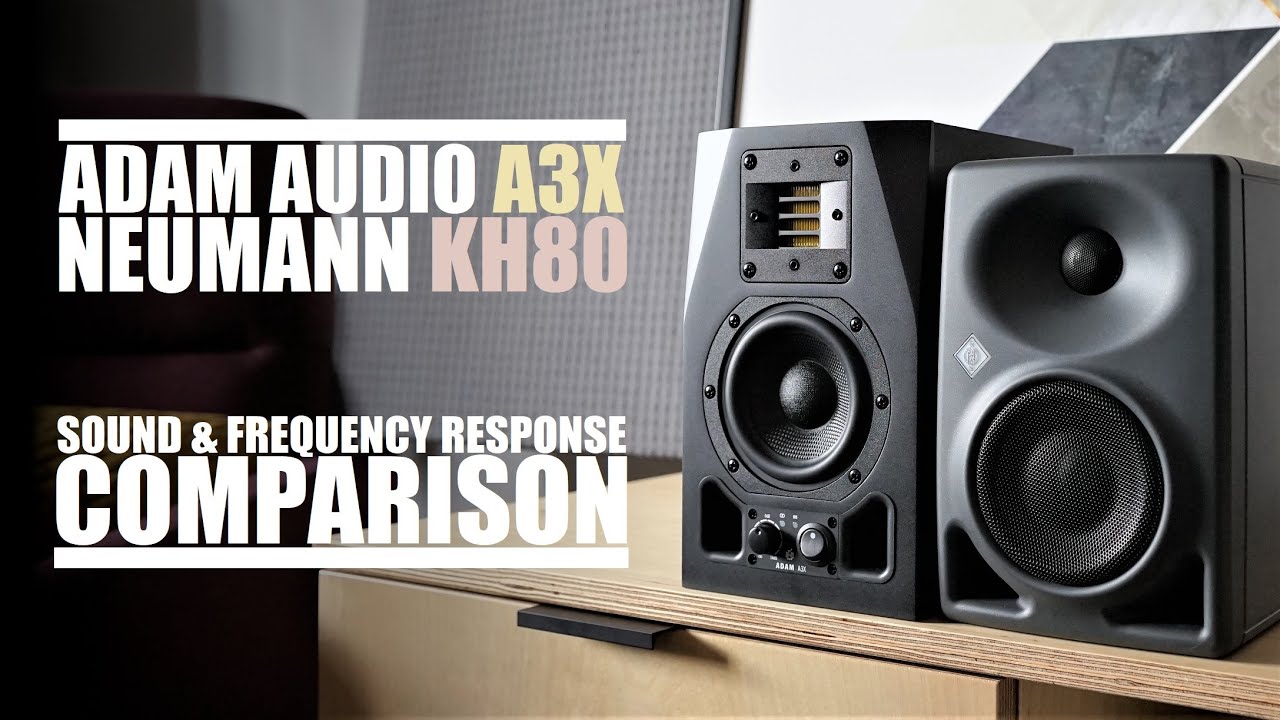 Adam Audio A3X vs Neumann KH80 DSP || Sound & Frequency Response
