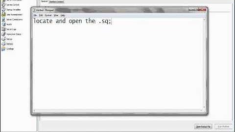 How to use MySQL Administrator to Restore a Database