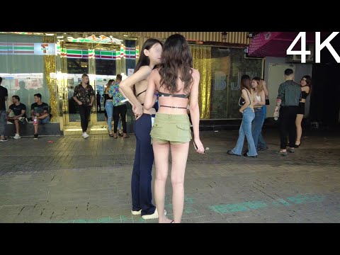 4K街拍廣州夜生活 酒吧街 感受充滿活力的不夜城nightlife,China walk,China Street,Guangzhou,bar Street