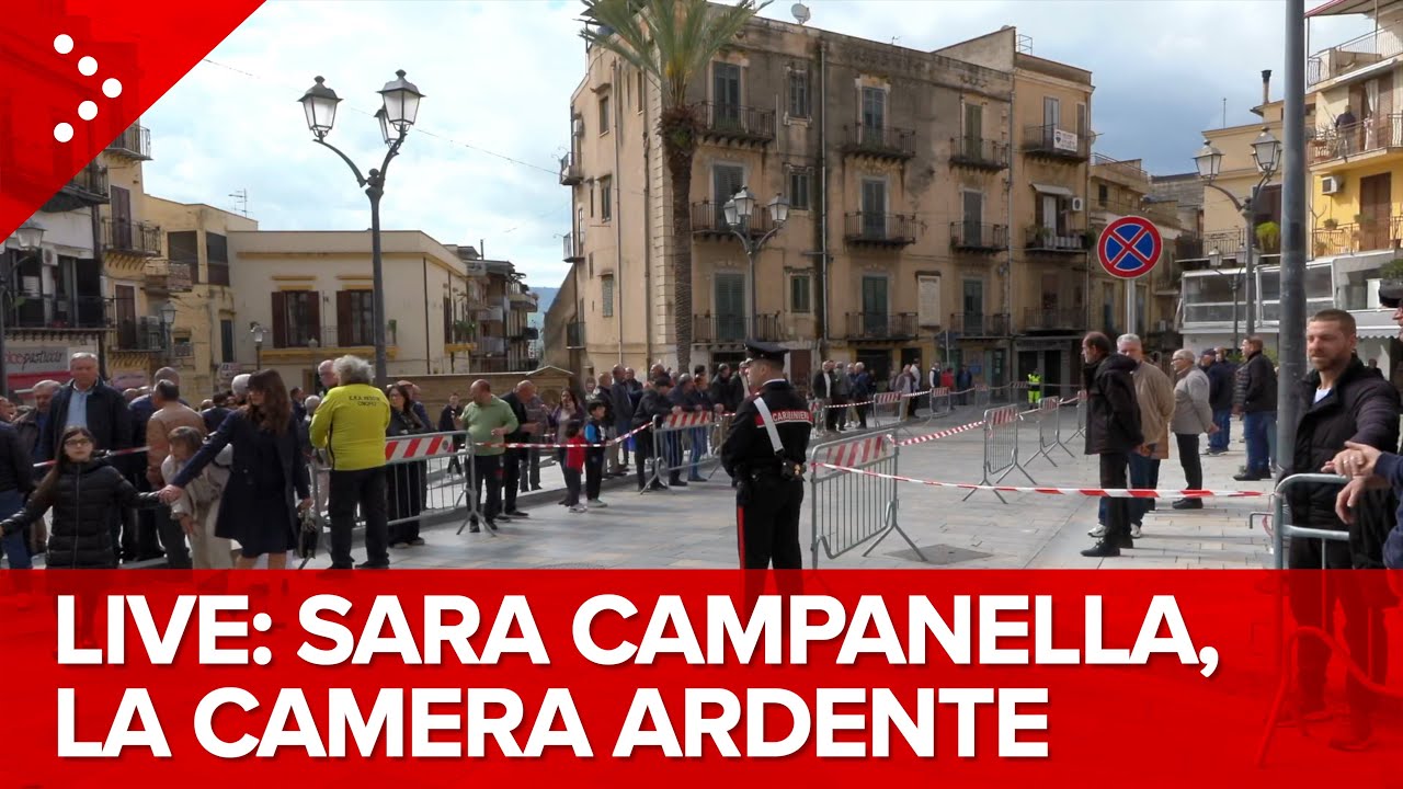 LIVE Femminicidio di Sara Campanella, la camera ardente a Misilmeri (Palermo): diretta video
