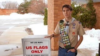 Notable Neighbor: Eagle Scout Andrew English flag donation project