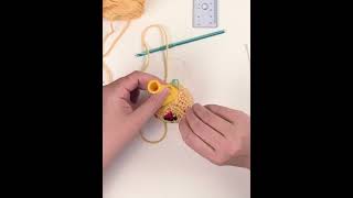 Crochet Pikachu Hacky Sack WIP
