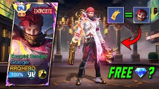 I GOT A NEW GRANGER EXORCIST SKIN FREE 😱 - MLBB