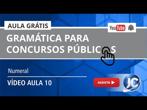 Aula Grátis - Português Gramática - Numeral - (videoaula 10)