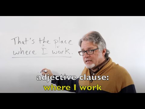 adjective clauses using
