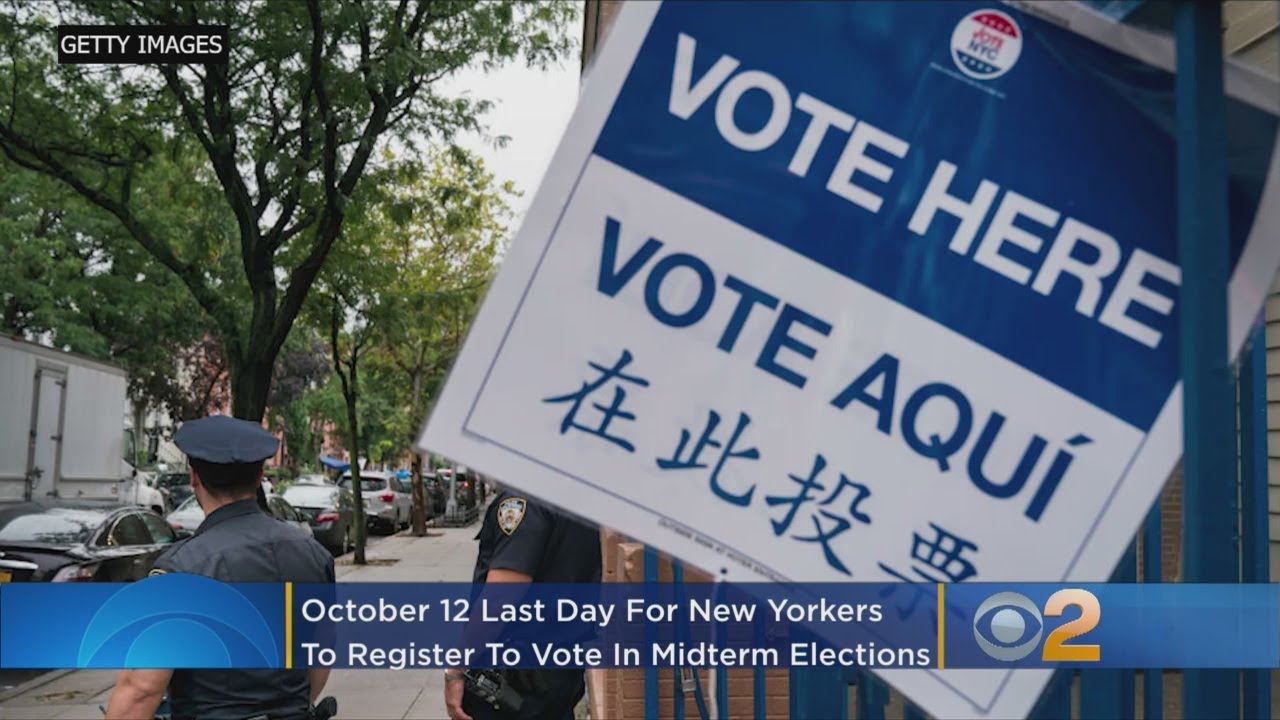 New Yorkers: Today Is Last Day To Register To Vote In Midterm Elections