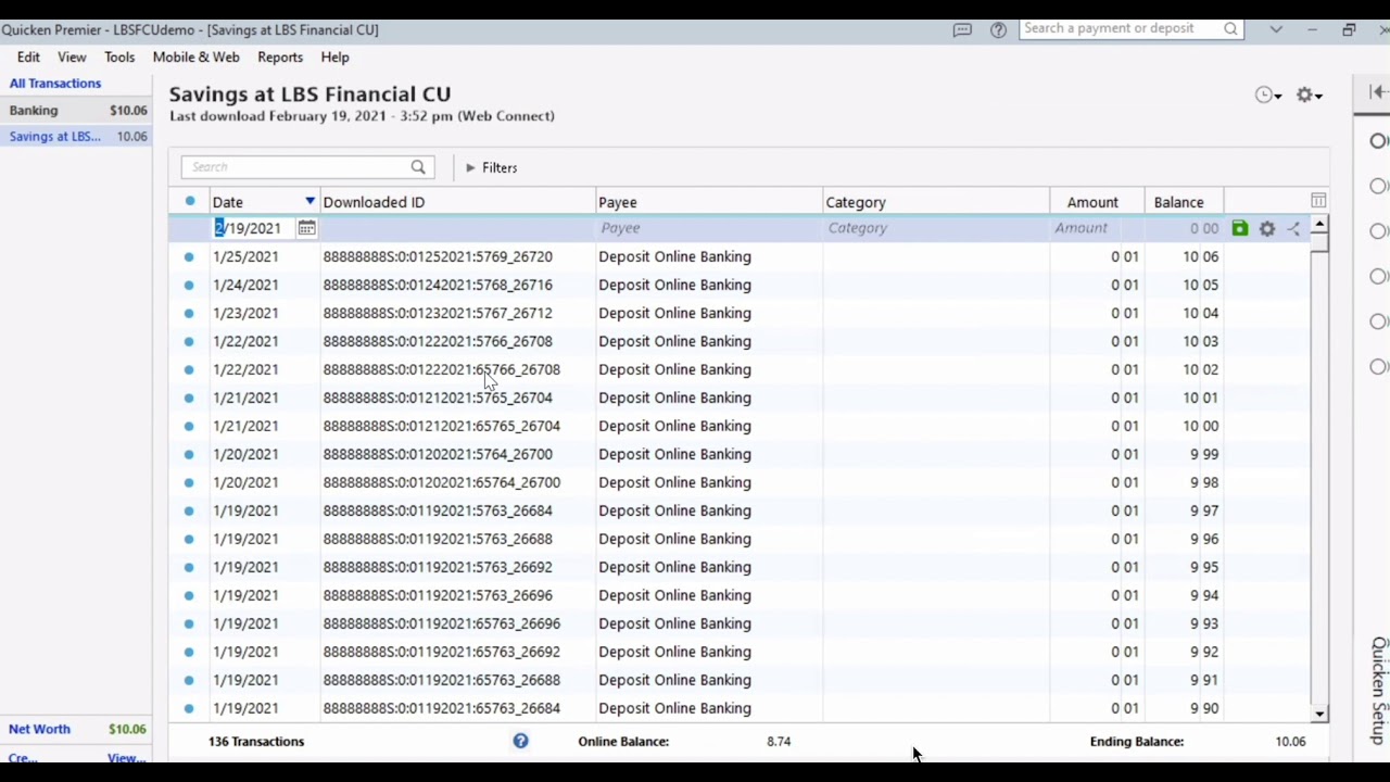 Quicken How To Delete Multiple Downloaded Transactions
