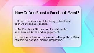 How Do You Boost A Facebook Event? - Everyday-Networking