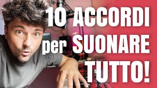 10 ACCORDI PER SUONARE 100 CANZONI - PIANOFORTE TUTORIAL - GIRO DI DO