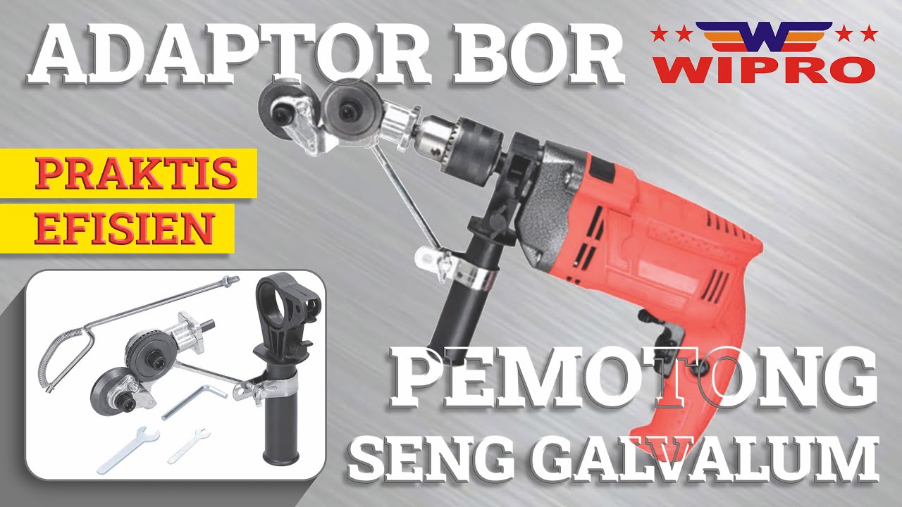 POTONG - POTONG PAKE BOR LISTRIK? BISA DONG! PAKE ADAPTOR VOR PEMOTONG SENG GALVALUM INI AJA !!
