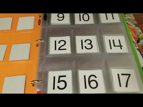 Activity binder: counting numbers from 0-100