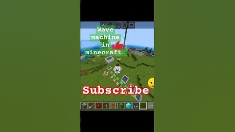 wave machine in minecraft| #shorts #minecraft