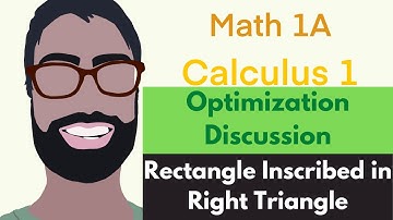 4.7 Optimization | Discussion Video 2 - Rectangle Inscribed in Right Triangle || Calculus 1