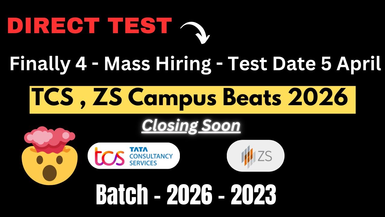 Direct Test Hiring 2025 | OFF Campus Hiring 2025 | 2025 batch hiring ...