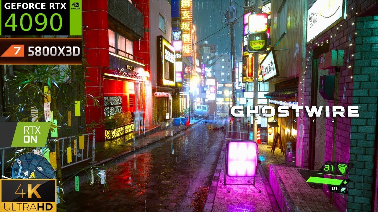 Ghostwire Tokyo gameplay on RTX 4090 max settings