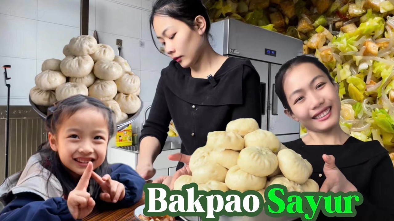PERJUANGAN BUAT BAKPAO SAYUR UNTUK ANAKKU MAKAN SAAT IMLEK BARENG KELUARGA CHINA KEMARIN