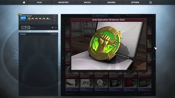Gold Operation Breakout Coin (CS:GO)