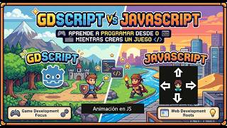 4. Aprende a programar desde 0 haciendo juegos: GDscript  GODOT vs Javascript HTML5