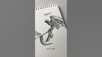 How to draw body of (Grim Reaper, Angel, Hybrid) #drawing #tutorial #stickman #fpy