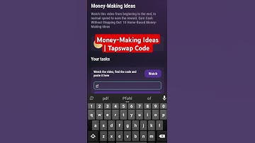Money-Making Ideas | Tapswap Code