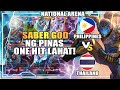 SABER GOD NG PINAS ONE HIT LAHAT! | Team Philippines vs Team Thailand in National Arena