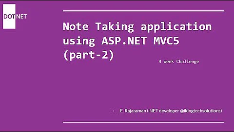 Controller and Model in ASP.NET MVC for beginners | (Create Read Update Delete)