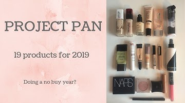 PROJECT PAN 2019 INTRO and doing a no buy year? 19 in 2019