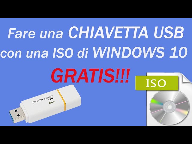 Chiavetta USB avviabile, WINDOWS 10, CON LICENZA, 32/64 bit