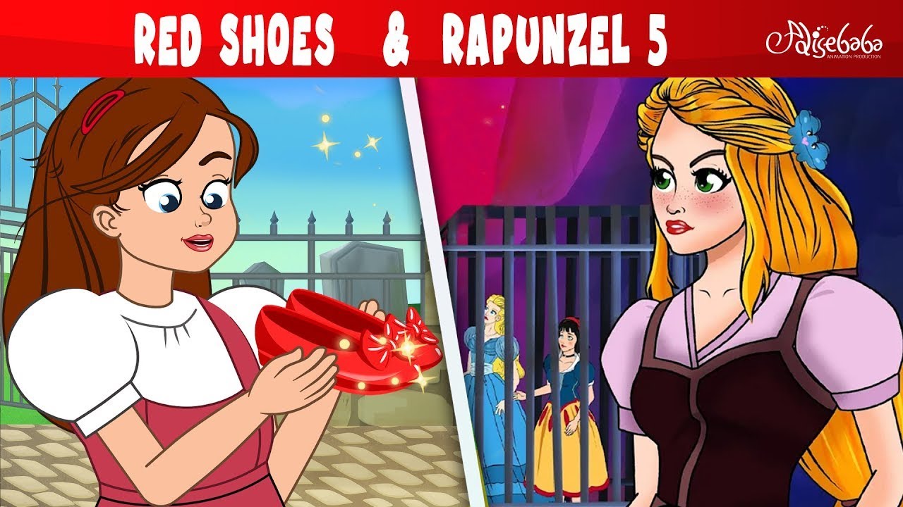 Red Shoes | Rapunzel 5 - Princesses vs Witches | Hindi Stories | बच्चों ...