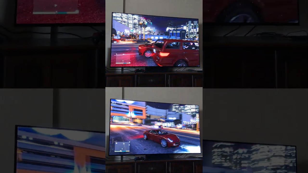 Samsung TV S90D motion plus. GTA 5 on PS5 30fps quality mode. 
