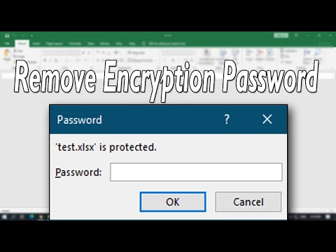 How To Remove Encryption Password From An Excel File 2016